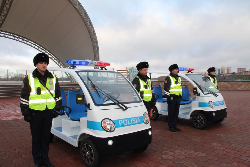 Павлодарда тәртіп сақшыларына электромобильдер берілді