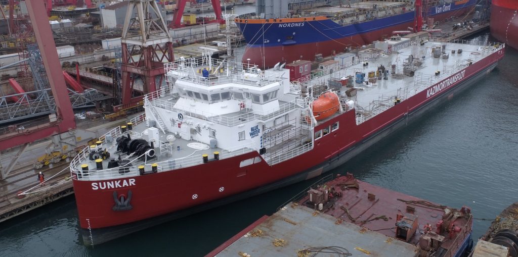 Казахстанский морфлот пополнился судном, построенным по заказу НМСК «Казмортрансфлот»