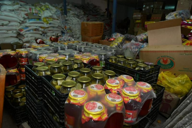 В Мактааральский район доставили порядка 200 тонн продовольственных запасов 