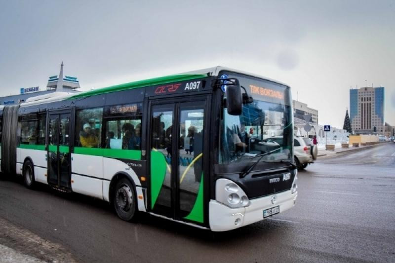 Движение общественного транспорта в столице Казахстана будет приостановлено на неделю