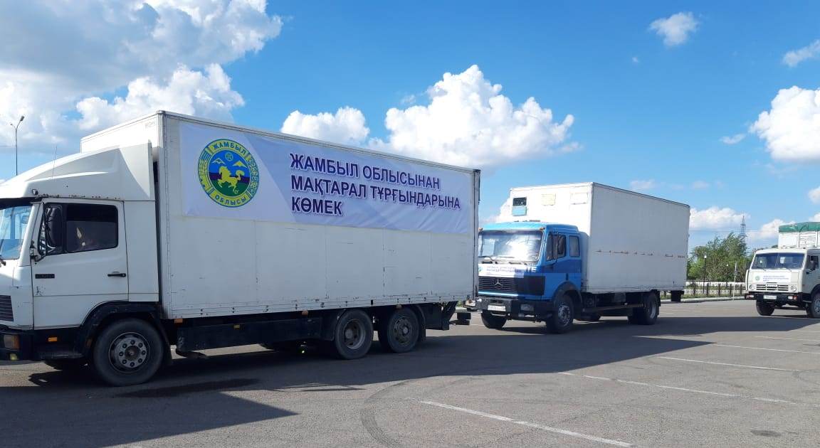 Жамбылская область направила подтопленным селам Туркестанской области гуманитарную помощь