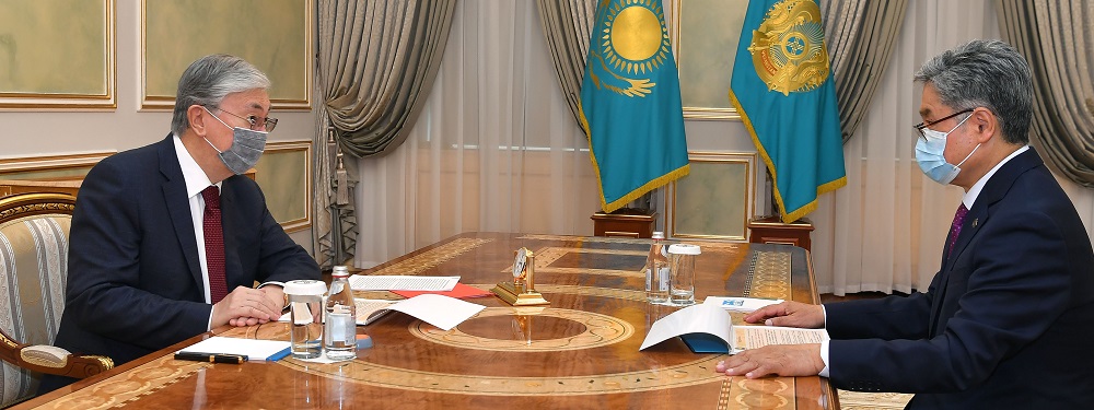 Касым-Жомарт Токаев принял председателя правления АО "Институт географии и водной безопасности"