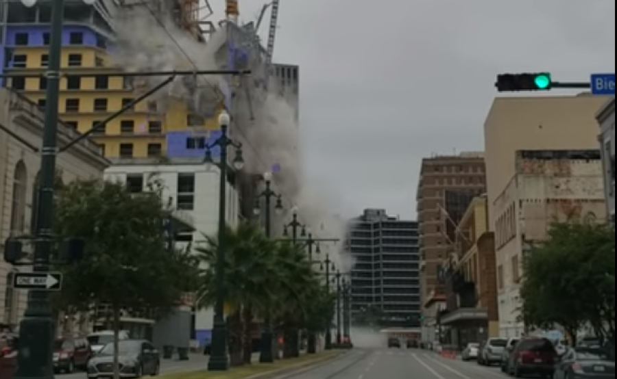 В Новом Орлеане при обрушении строящейся гостиницы погиб человек