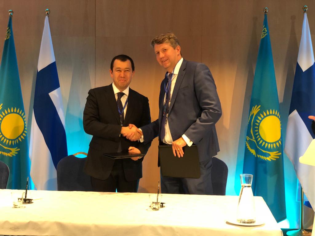 Астана и Хельсинки  договорились о развитии контейнерных перевозок