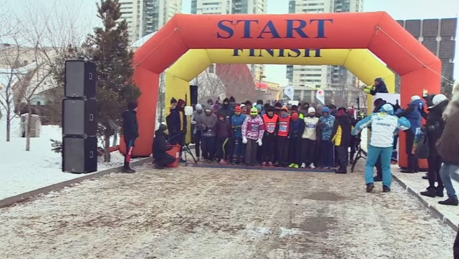 Зимний марафон Astana winter marathon прошел в Астане 