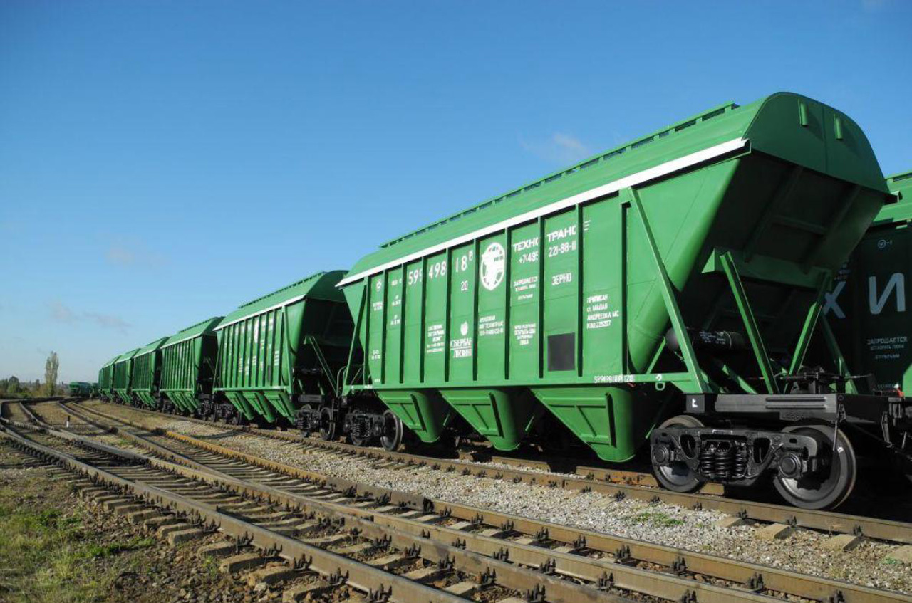 Экспорт зерна по железной дороге составил около 7 млн тонн в январе-октябре