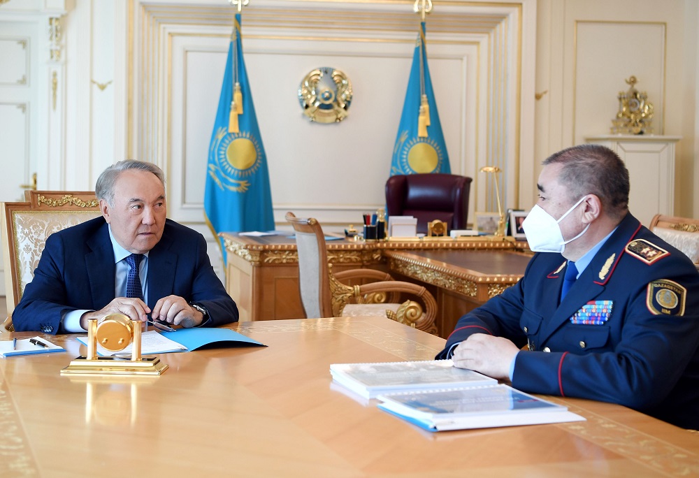 Председатель Совбеза встретился с главой МВД Ерланом Тургумбаевым