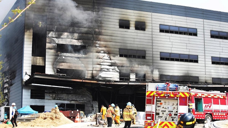 38 человек погибли во время пожара в Южной Корее