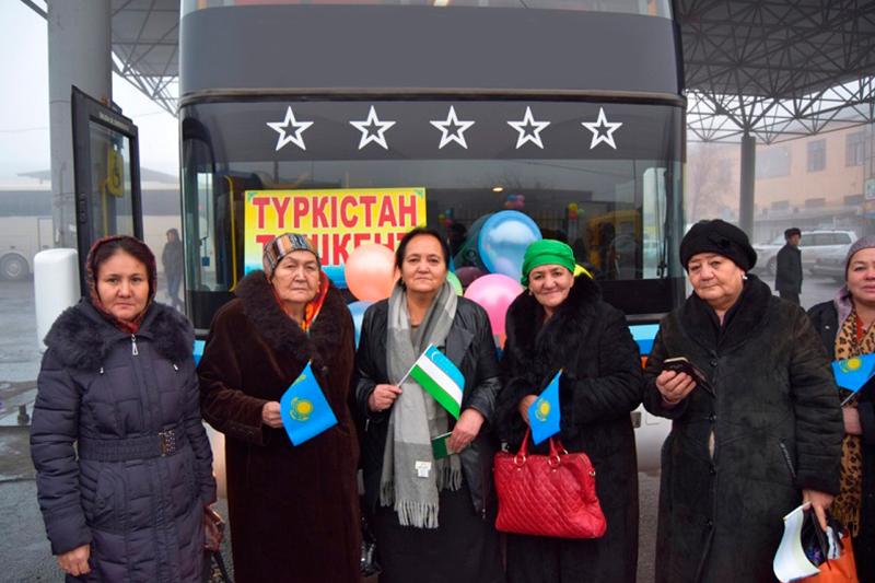 Запущен международный автобусный маршрут Туркестан – Ташкент 