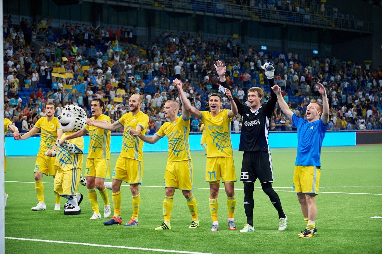 Футбольная команда "Астана" попала в топ-60 списка UEFA 