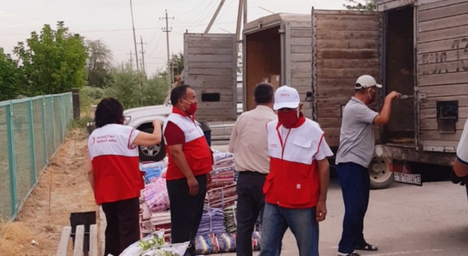 Красный Полумесяц РК завершил гуманитарную операцию в Мактааральском районе  