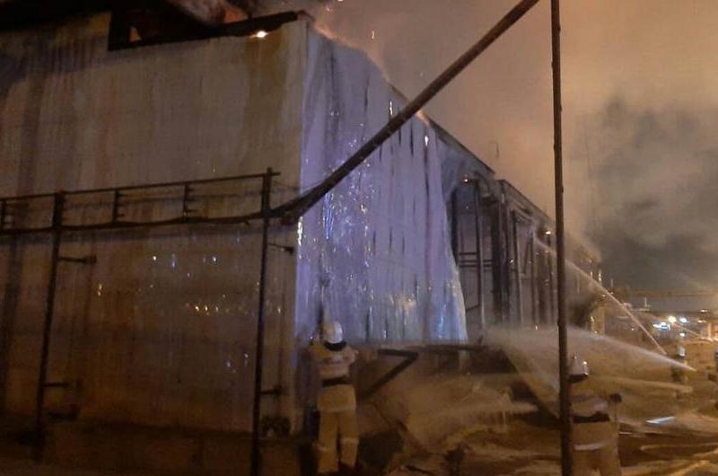 В Жанаозене на газоперерабатывающем заводе произошел пожар  