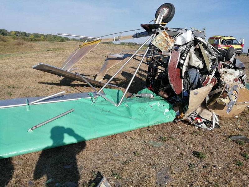 В районе Уральска рухнул самодельный летательный аппарат   