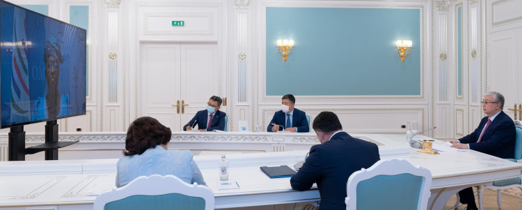 Касым-Жомарт Токаев провел встречу с генеральным директором ВТО 