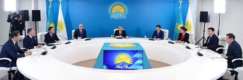 Состоялось заседание бюро политического совета партии Nur Otan 