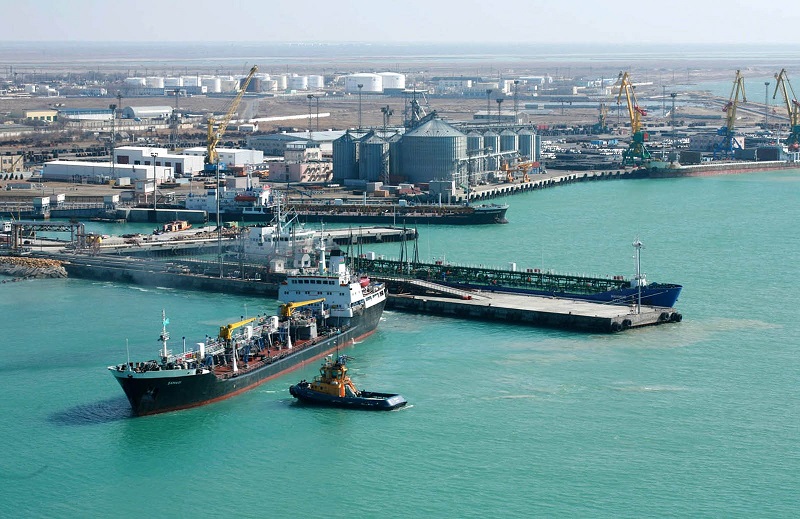 Грузооборот в январе-марте морпорта Курык сократился в 1,9 раза, порта Актау – на 5%