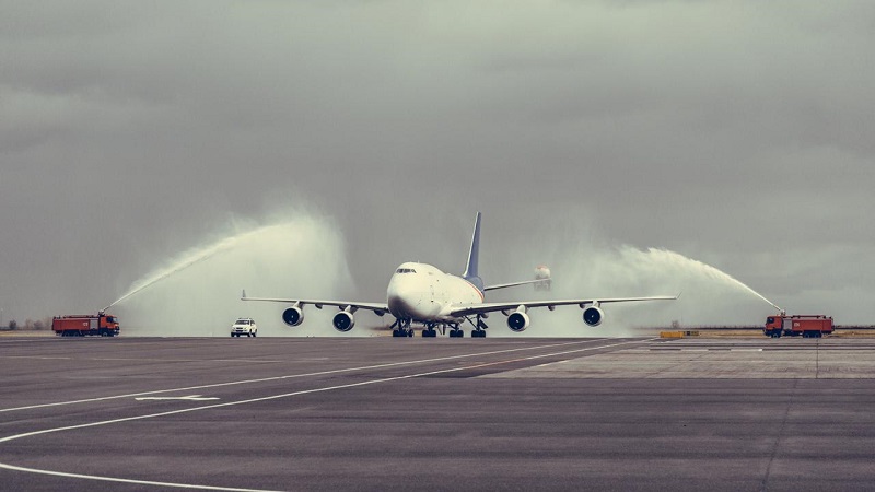 В городе Нур-Султане приземлился Boeing 747-400F   