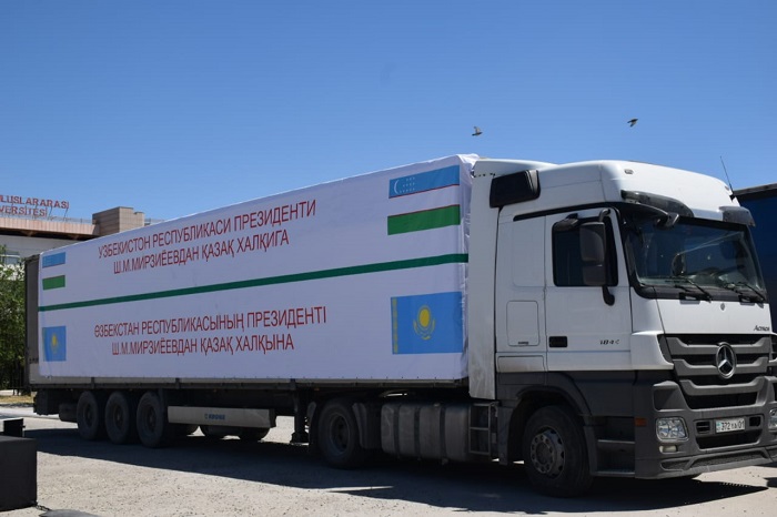 Түркістанға Өзбекстаннан гуманитарлық көмек келді 