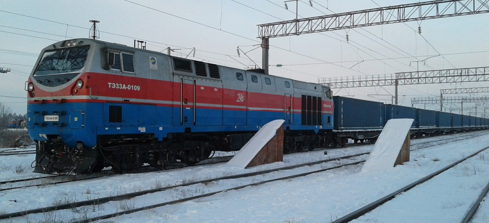 Через Казахстан отправлен в Европу первый контейнерный поезд с грузами японской компании Nippon Express 
