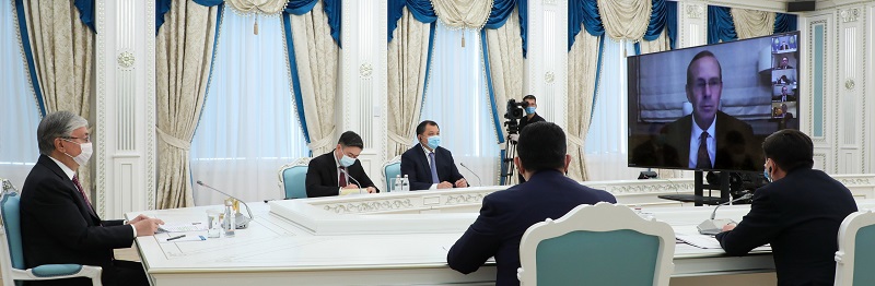 О чем говорил президент Казахстана с председателем совета директоров  компании "Шеврон"  