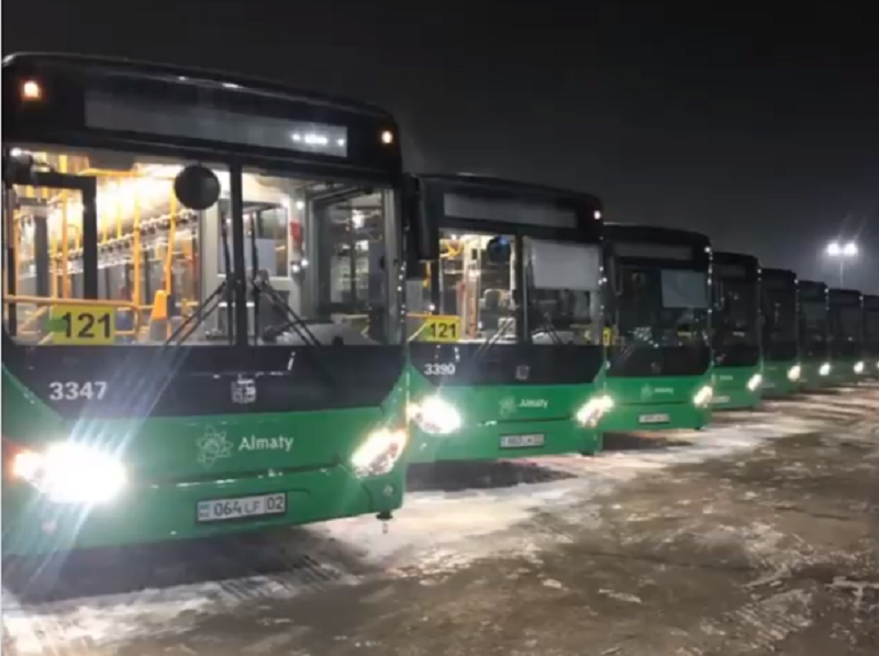 Алматы көшелеріне жаңа автобустар шықты