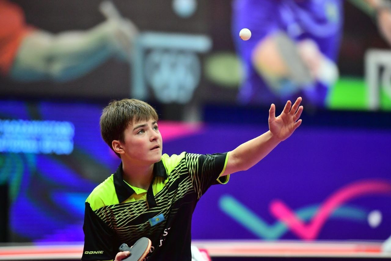 Казахстанец остановился в шаге от полуфинала крупного турнира по настольному теннису в Польше 
