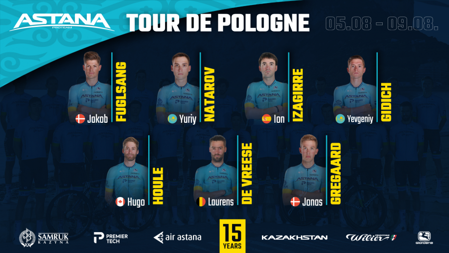 Велокоманда Astana Pro Team представила свой состав на "Тур Польши"