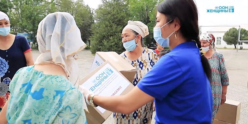 Жительницы Мактааральского района получили гуманитарную помощь от структуры "ООН-женщины"  