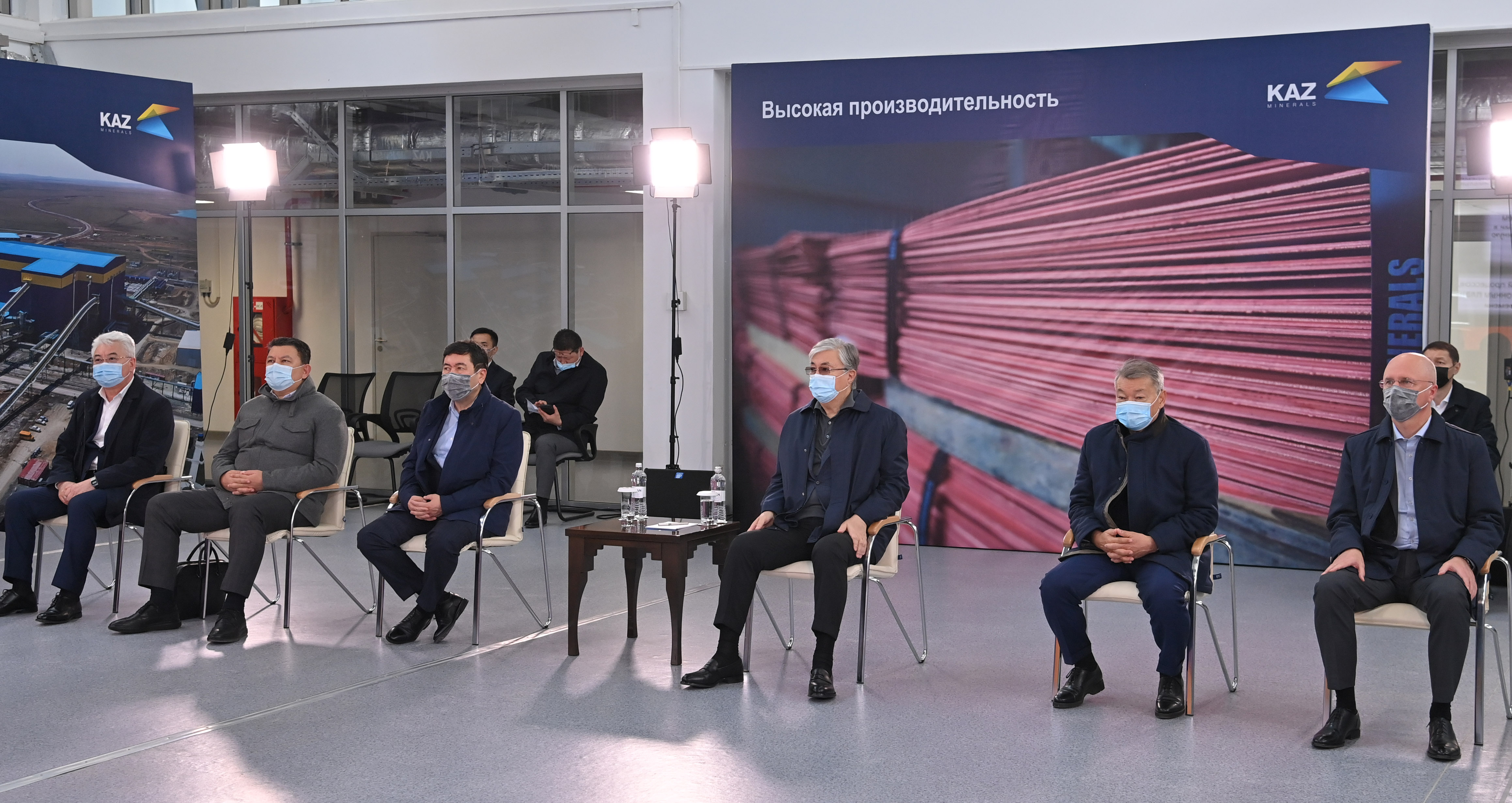 Касым-Жомарт Токаев дал официальный старт производству на новой сульфидной фабрике 