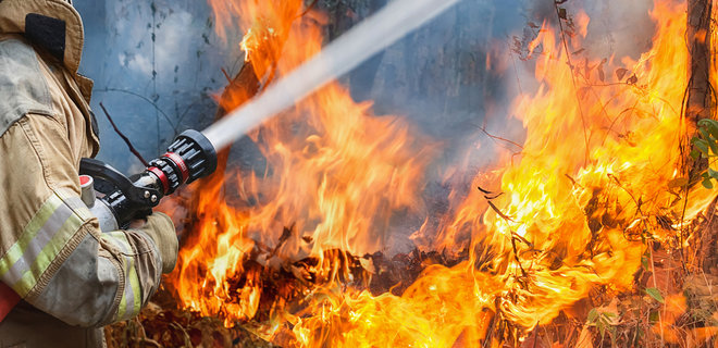 Степной пожар площадью 1000 га тушат в Павлодарской области 