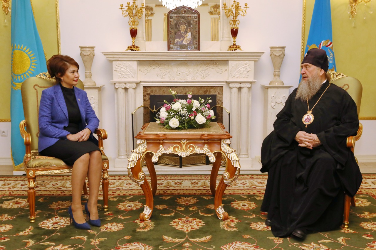 Аида Балаева встретилась с митрополитом Астанайским и Казахстанским Александром