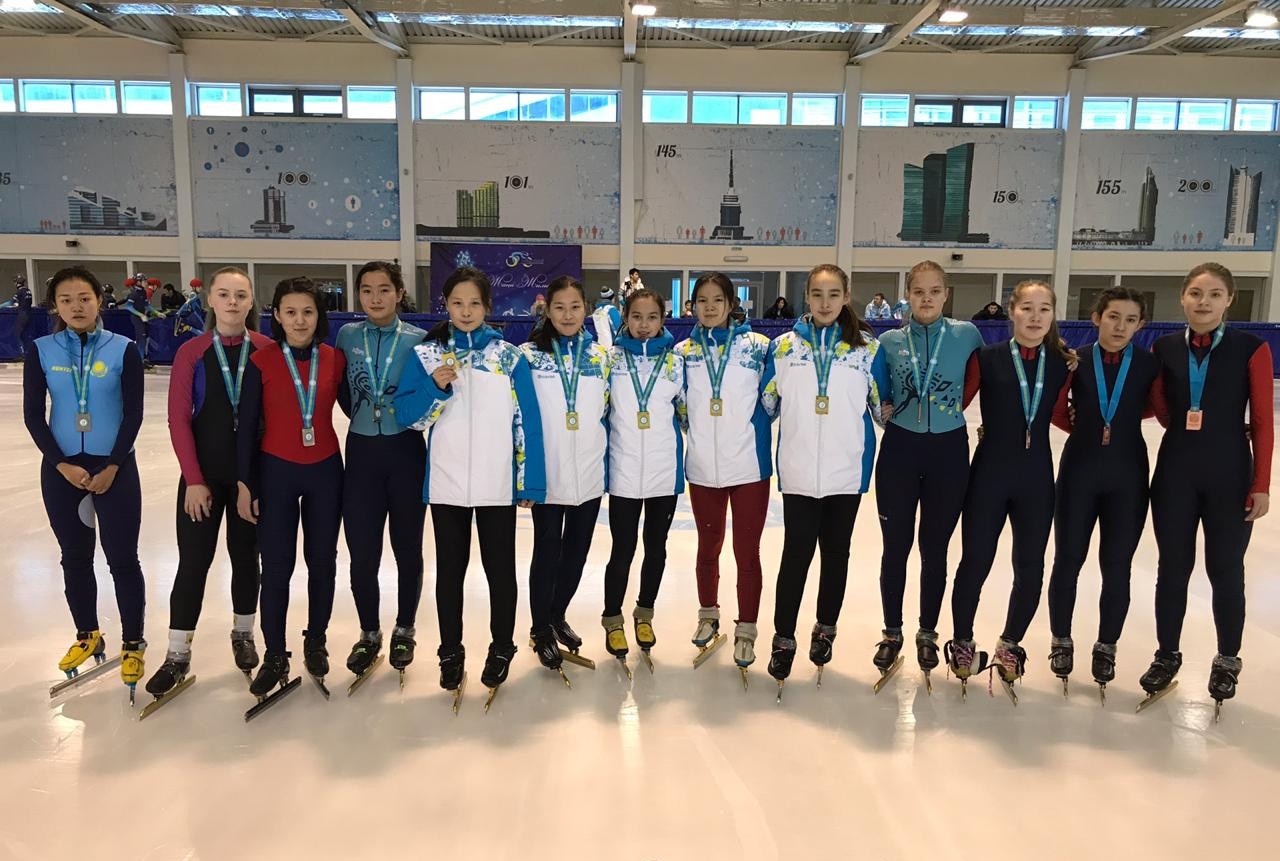 В Астане завершился молодёжный чемпионат Казахстана по шорт-треку 