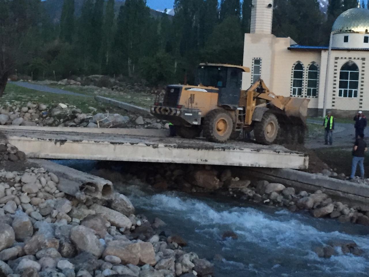 В Туркестанской области восстановили размытые водой мосты