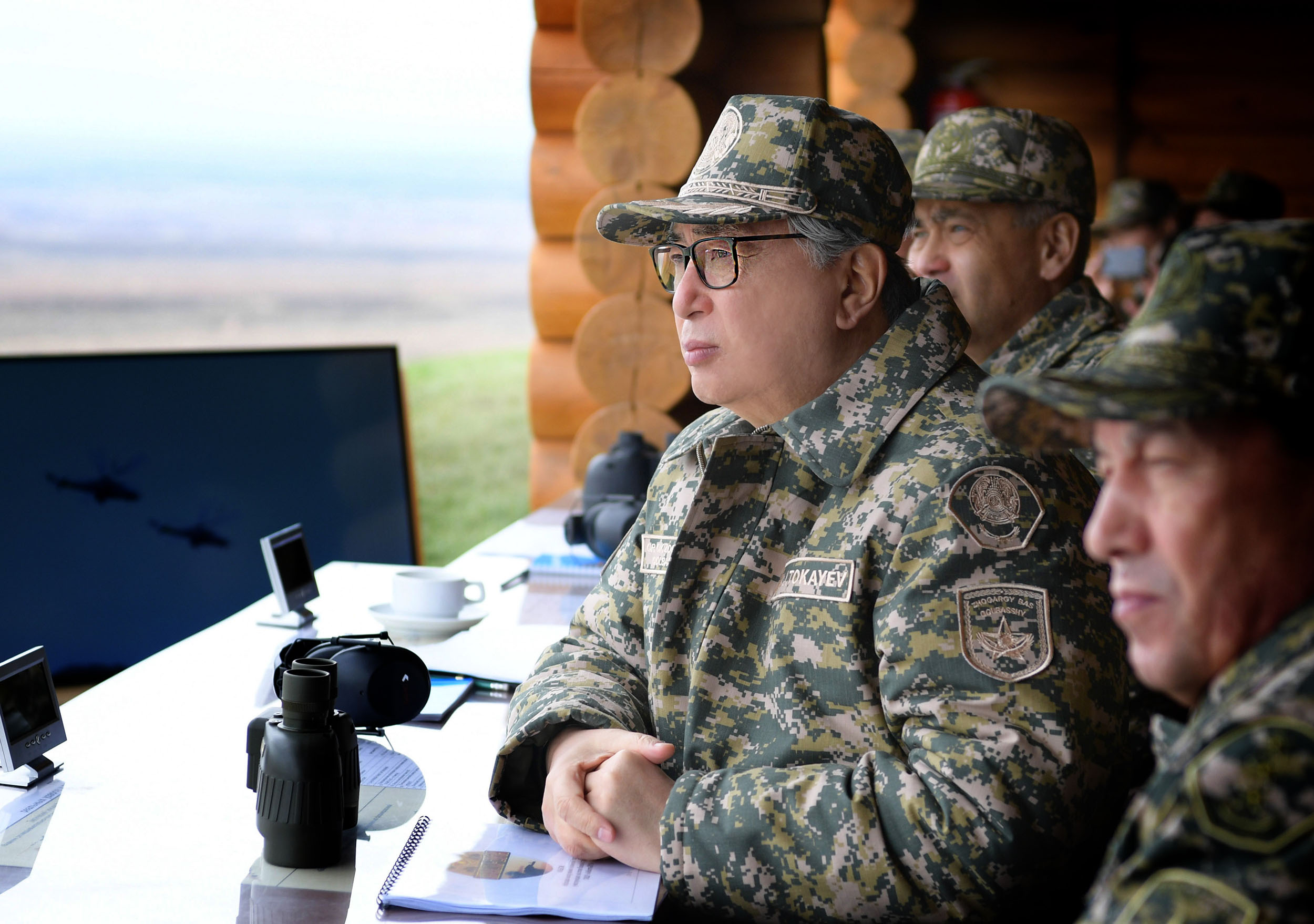 Касым-Жомарт Токаев принял участие в стратегических командно-штабных учениях «Айбалта-2019»