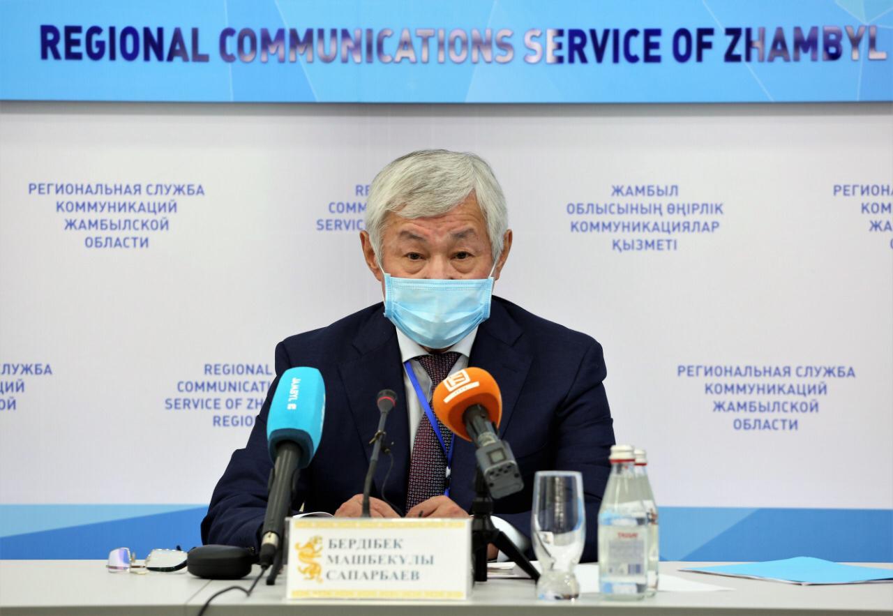 Бердибек Сапарбаев рассказал о текущей ситуации по коронавирусу в Жамбылской области