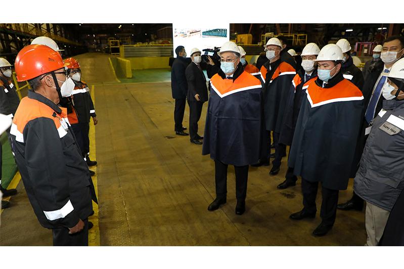 ҚР Президенті «АрселорМиттал Теміртау» АҚ металлургия комбинатында болды  