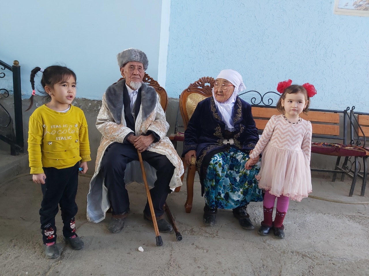 Түркістан облысында 98 жастағы ерлі-зайыпты тұрады 