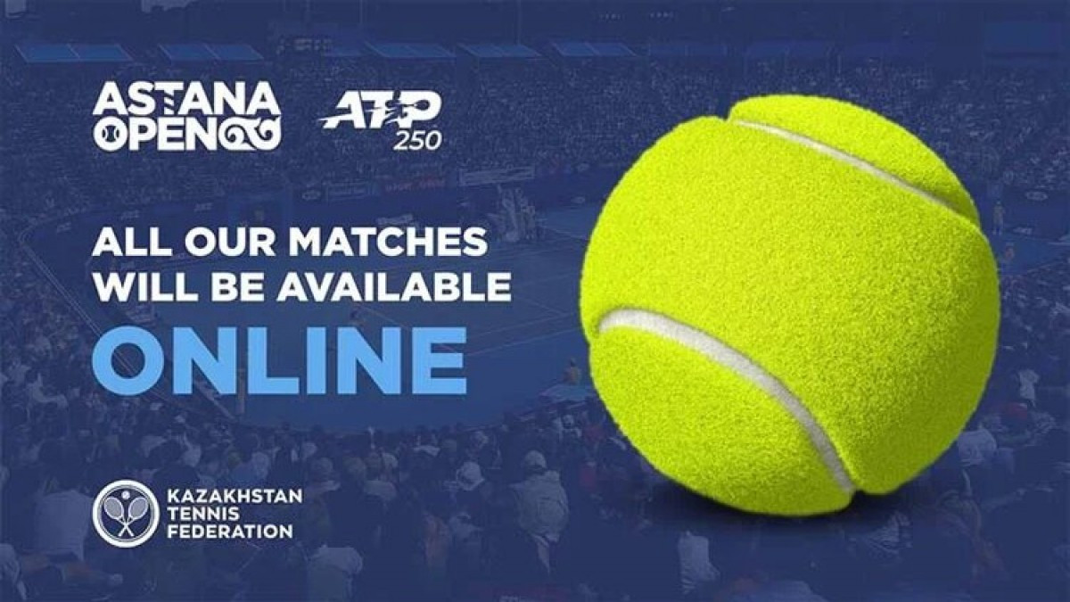 Теннистен ATP 205 Astana Open додасы онлайн көрсетіледі 
