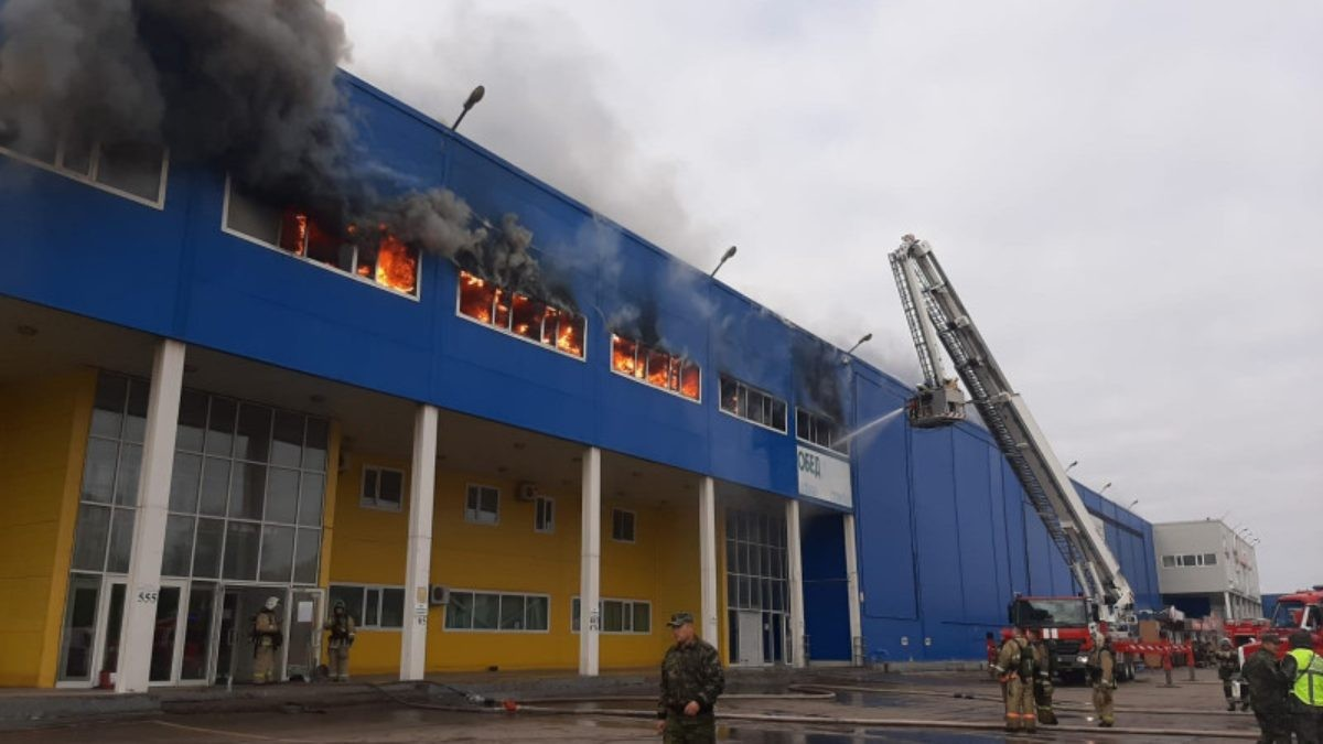 Елордадағы өрт: Зардап шеккендер мен қаза тапқандар жоқ 