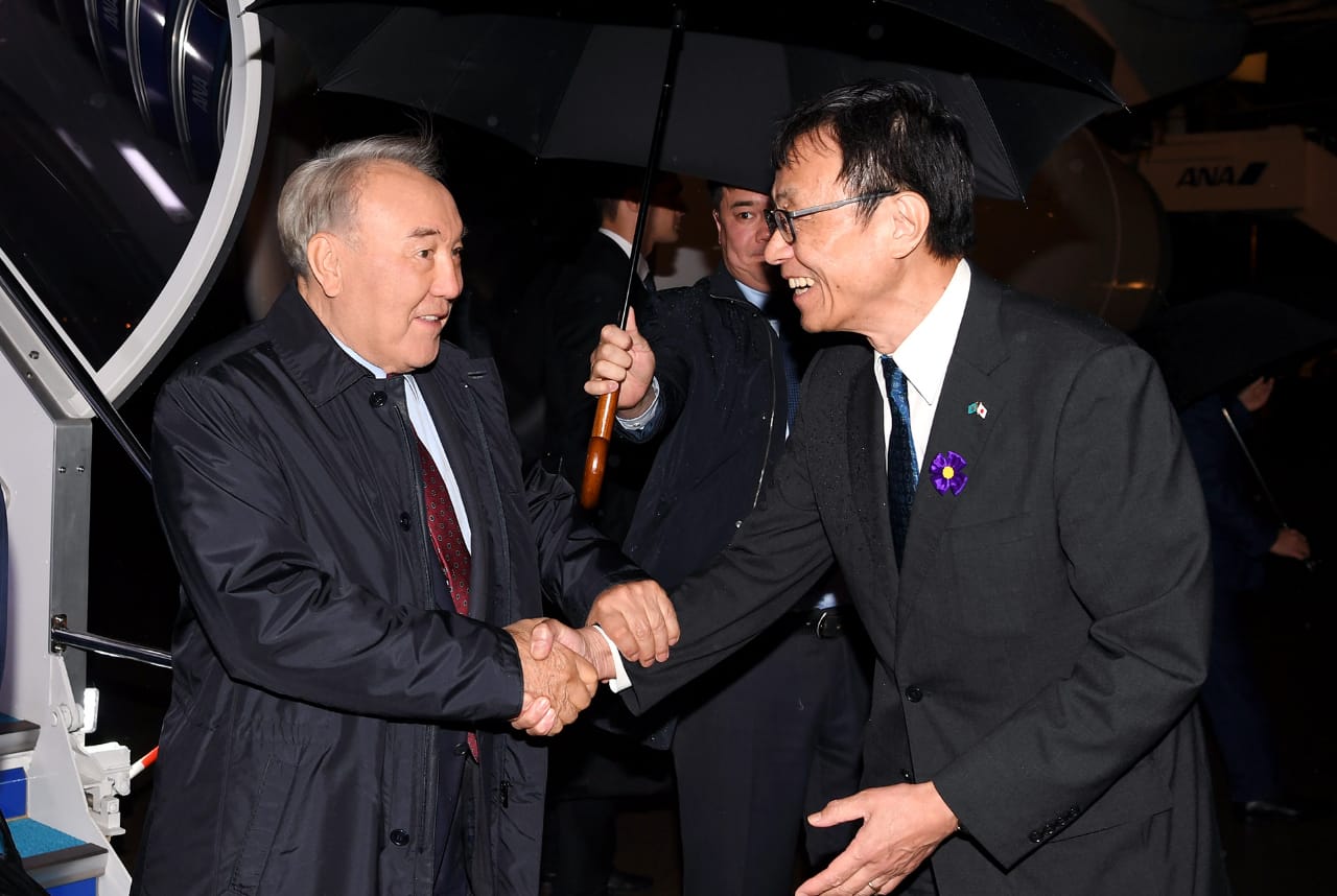 Нұрсұлтан Назарбаев Токиоға келді 