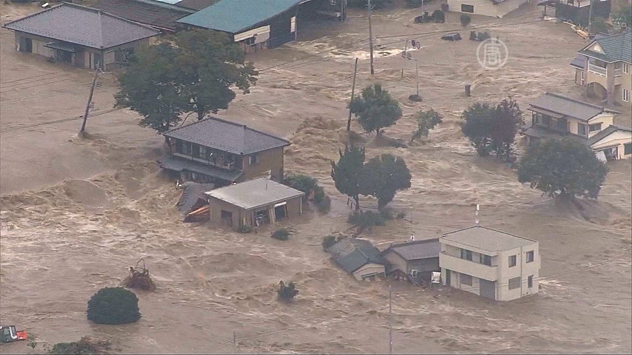 Ливни вызвали наводнения на юге Японии, есть жертвы и пропавшие без вести