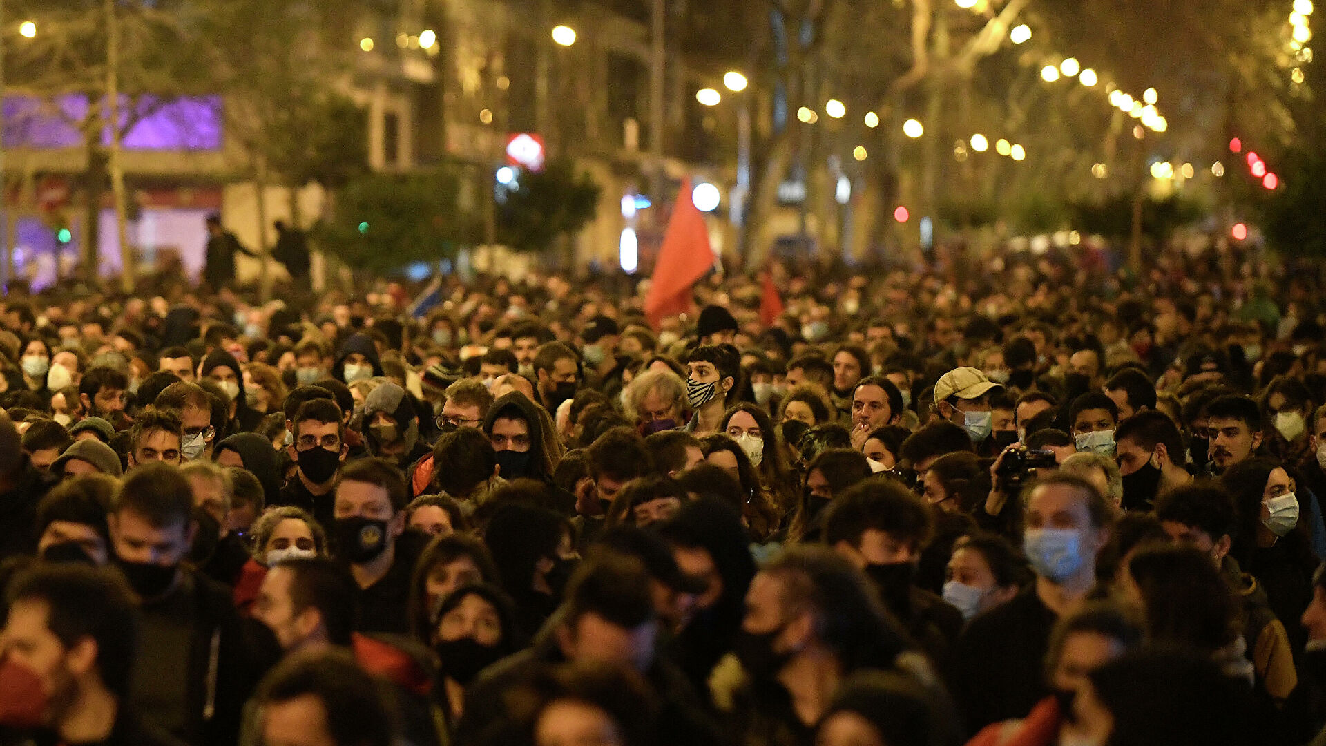 Протесты в Барселоне: задержаны 13 человек