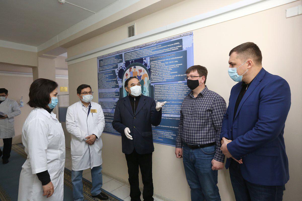 Коронавирус в Алматы: замакима посетил объекты здравоохранения