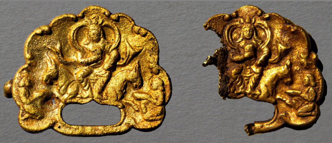 Тарбағатайда қағандар бейнеленген алтын тәж артефактілері табылды
