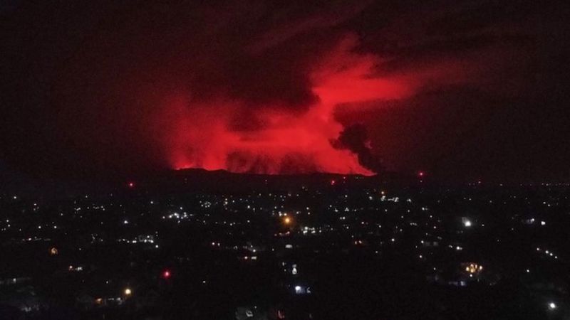В Конго извергается вулкан Ньирагонго 