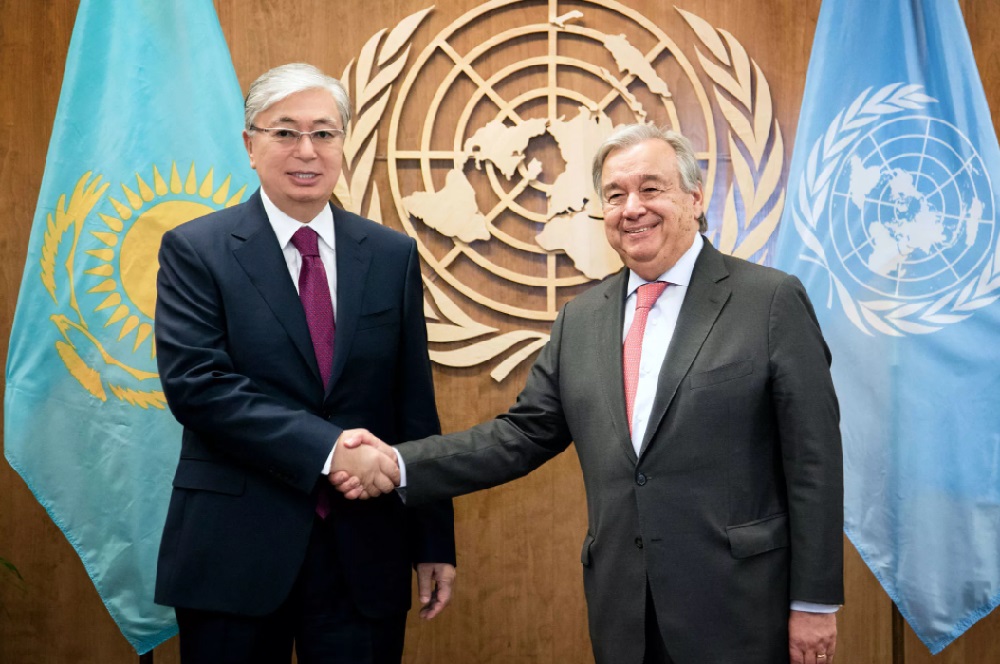 Генсек ООН поблагодарил Токаева за размещение миссии по Афганистану в Алматы