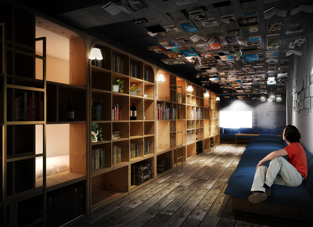 В Китае открыли книжный магазин с кроватями для ночлега