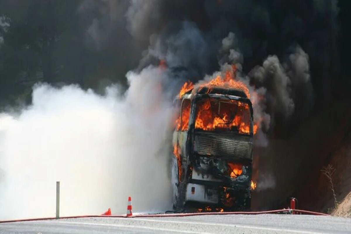 46 туристов сгорели в автобусе в Болгарии