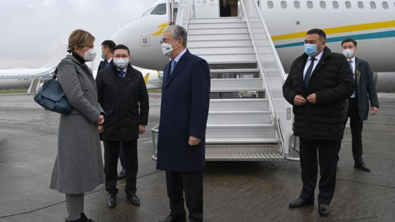 Президент РК Токаев прилетел в Бельгию