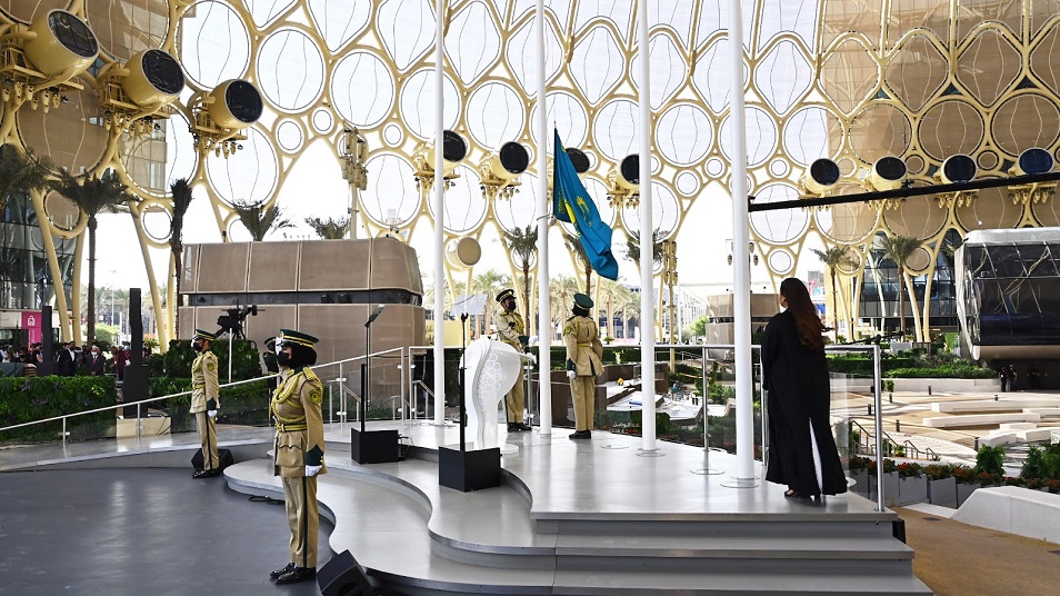 Флаг Казахстана поднят на EXPO 2020 Dubai